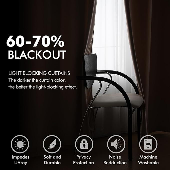 MIULEE Velvet Curtains Blush Beige Elegant Grommet Thermal Insulated Soundproof Room Darkening Curtains/Drapes for Classical Living Room Bedroom Decor 52 x 84 Inch Set of 2