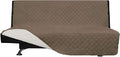 Easy-Going Futon Sofa Slipcover Reversible Sofa Cover Armless Cover Furniture Protector Couch Cover Water Resistant Pets, Kids, Children, Dog, Cat Camel/Ivory