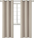 BGment Room Darkening Curtains 84 Inches Long - Grommet Thermal Insulated Drapes Window Treatment Curtains for Bedroom, 2 Panels, 42 x 84 Inch, Camel