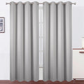 LEMOMO Blackout Curtains 52 x 90 Inch Long Light Grey Curtains Set of 2 Panels Room Darkening Curtains for Bedroom and Living Room