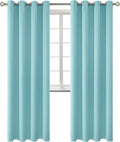 BGment Blackout Curtains - Grommet Thermal Insulated Room Darkening Bedroom and Living Room Curtains, Set of 2 Panels (52 x 84 Inch, Baby Blue)