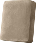 Couch Cover Stretch Velvet Sofa Cushion Cover 1-Piece - Elastic Washable Slipcover for Seat or Backrest, Couch Seat Covers for Sofas (Leather Brown)