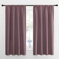 NICETOWN RV Blackout Curtains for Camper Windows, Dry Rose, 29" Wide by 50" Long, 2 PCs, Short Blackout Curtains & Drapes, Thermal Insulated Blackout Curtain Panels for Kids Room, Play Room