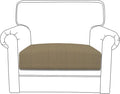 Easy-Going Stretch Chair Cushion Cover Sofa Cushion Furniture Protector Sofa Seat Sofa Slipcover Sofa Cover Soft Flexibility with Elastic Bottom(Chair Cushion, Tan)