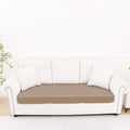 Smiry Printed Couch Cushion Covers, Stretch Soft Couch Covers for Sofa, Washable Non-Slip Sofa Slipcover Furniture Protector for Indoor and Outdoor (Large, Mocha)