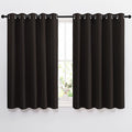 NICETOWN Blackout Draperies Curtain Panels - Thermal Insulated Solid Grommet Blackout Curtains/Panels/Drapes for Living Room(Toffee Brown, 1 Pair, 66 by 54-Inch)