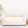Smiry Printed Couch Cushion Covers, Stretch Soft Couch Covers for Sofa, Washable Non-Slip Sofa Slipcover Furniture Protector for Indoor and Outdoor (Medium, Cream)