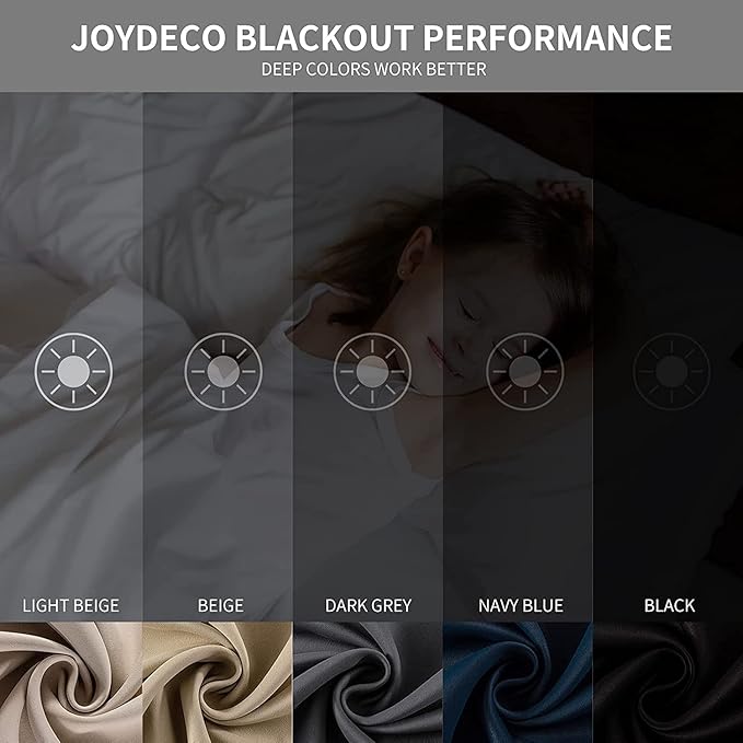 Joydeco White Curtains 90 Inches Long 2 Panels Set, Thermal Insulated Long Curtains& Drapes 2 Burg, Room Darkening Grommet Drapes for Living Room Bedroom Window (W52 x L90 Inch, Greyish White)