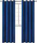 BGment Blackout Curtains for Bedroom - Grommet Thermal Insulated Room Darkening Curtains for Living Room, 52 x 95 Inch, 2 Panels, Royal Blue