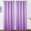 LEMOMO Blackout Curtains 52 x 90 Inch Long Lavender Curtains Set of 2 Panels Room Darkening Curtains for Bedroom and Living Room