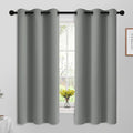 Yakamok Dove Grey Room Darking 63 Inch Length 2 Panel Sets for Livingroom Dining Room Darkening Thermal Insulated Bay Window Hotel Modern Elegant Black Out Sunblock Curtins/Bedroom,42 x 63 Inches