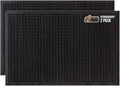 GORILLA GRIP® Ultra Absorbent Front Door Mat Outside Entrance, Traps Dirt and Moisture, HydroABSORB Indoor Outdoor Doormat Holds 1.7 Cups Water, Stain and Fade Resistant Welcome Mat 2 Pack 29x17 Black