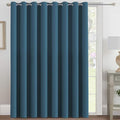 H.VERSAILTEX Blackout Patio Curtains 100 x 84 Inches for Sliding Door Extral Wide Blackout Curtain Panels Thermal Insulated Room Divider - Grommet Top, 7' Tall by 8.5' Wide - Dark Teal