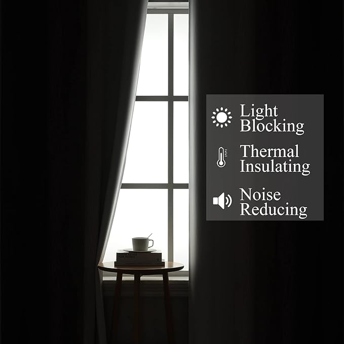 Estelar Textiler Purple and Greyish White Blackout Curtains 72 Inch Length 2 Panels Set, Room Darkening Grommet Ombre Curtains for Bedroom, Thermal Insulated Light Blocking Gradient Drapes, 52Wx72L