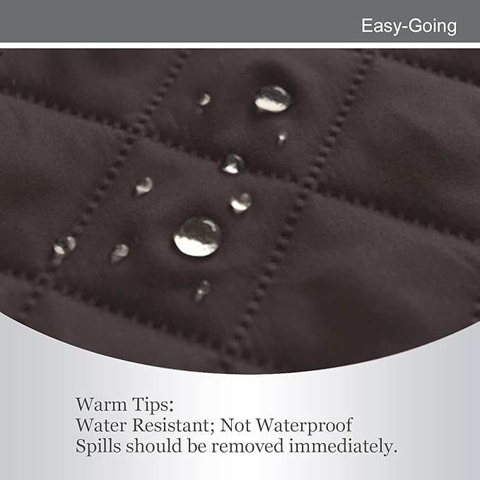 Easy-Going Oversized Chair Sofa Slipcover Reversible Sofa Cover Water Resistant Couch Cover Furniture Protector Cover with Elastic Straps for Pets Dog (Oversized Chair, Chocolate/Chocolate)