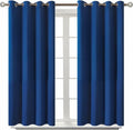 BGment Blackout Curtains for Bedroom - Grommet Thermal Insulated Room Darkening Curtains for Living Room, 52 x 45 Inch, 2 Panels, Royal Blue