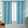 BGment Blackout Curtains - Grommet Thermal Insulated Room Darkening Bedroom and Living Room Curtains, Set of 2 Panels (38 x 63 Inch, Aqua)