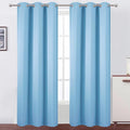 LEMOMO Sky Blue Thermal Blackout Curtains/42 x 84 Inch/Set of 2 Panels Room Darkening Curtains for Bedroom