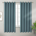BGment Room Darkening Curtains 63 Inches Long - Grommet Thermal Insulated Drapes Window Treatment Curtains for Bedroom, 2 Panels, 70 x 63 Inch, Stone Blue