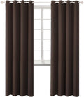 BGment Blackout Curtains - Grommet Thermal Insulated Room Darkening Bedroom and Living Room Curtains, Set of 2 Panels (52 x 108 Inch, Brown)