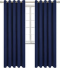 BGment Blackout Curtains for Bedroom - Grommet Thermal Insulated Room Darkening Curtains for Living Room, Set of 2 Panels (70 x 84 Inch, Navy Blue)