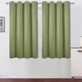 LEMOMO Sage Green Thermal Blackout Curtains/52 x 54 Inch/Set of 2 Panels Room Darkening Curtains for Bedroom