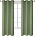 BGment Grass Green Black Out Curtains 63 Inch Long for Bedroom - Spring Style Room Decor Thermal Insulated Grommet Minimalist Window Treatments Drapes, 2 Panels, 42 x 63 Inch