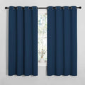 NICETOWN Bedroom Curtain Panels Blackout Draperies, Thermal Insulated Solid Grommet Blackout Curtains/Drapes (Moroccan Blue, 1 Pair, 55 by 68-inch)