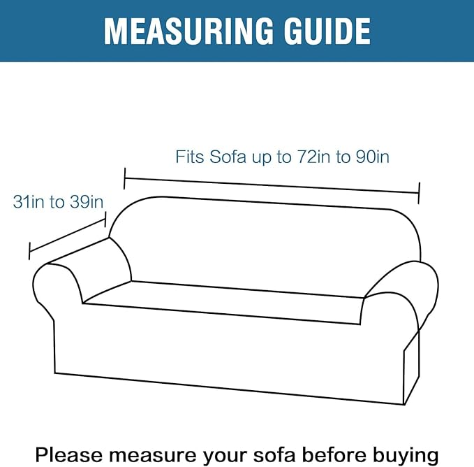 H.VERSAILTEX 1 Peice Stretch Velvet Sofa Covers for 3 Cushion Couch Covers Sofa Slipcovers Furniture Protector Soft, Crafted from Thick Comfy Rich Velour (Sofa 72"-90", Rust)