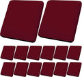 14Pcs Outdoor Cushion Covers, Patio Cushion Covers,Stretch Elastic Slipcovers, Replacement Washable & Reusable Furniture Protector for Patio Couch (Claret,Cover Only)