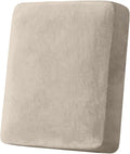 Couch Cover Stretch Velvet Sofa Cushion Cover 1-Piece - Elastic Washable Slipcover for Seat or Backrest, Couch Seat Covers for Sofas (Taupe)