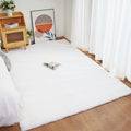 Ghouse Ultra Soft Faux Rabbit Fur Rug 5x8, Machine Washable Area Rugs for Bedroom Fluffy Rugs for Living Room, No-Shedding Carpet Sheepskin Rug White