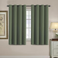 H.VERSAILTEX Blackout Curtain for Living Room Thermal Insulated Window Treatment Curtain 54 inch Length Energy Saving Solid Grommet Top Blackout Drape, One Panel, Bronze Green, 52" W x 54" L