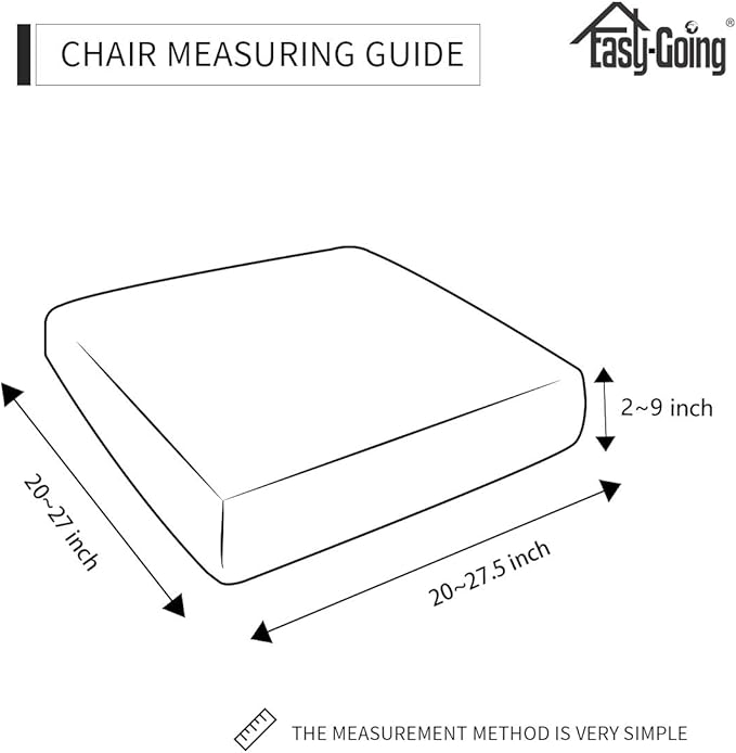 Easy-Going Stretch Chair Cushion Cover Sofa Cushion Furniture Protector Sofa Seat Sofa Slipcover Sofa Cover Soft Flexibility with Elastic Bottom(Chair Cushion, Silver Gray)