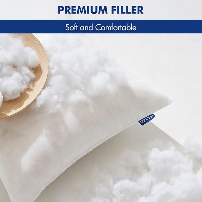 MIULEE Pillow Insert 16x26 Inch, Decorative Rectangle Throw Pillow Inserts, Premium Fluffy Pillow Forms Sham Stuffer for Sofa Couch Living Room