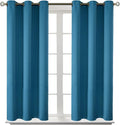 BGment Blackout Curtains - Grommet Thermal Insulated Room Darkening Bedroom and Living Room Curtains, Set of 2 Panels (38 x 54 Inch, Steel Blue)