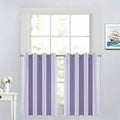 Yakamok Blackout Small Window Curtains with Grommet Top, Room Darkening Thermal Insulated Window Panel Drape for Bedroom Bathroom, 52Wx36L, Lilac, 2 Panels