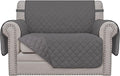 Easy-Going Oversized Chair Sofa Slipcover Reversible Sofa Cover Water Resistant Couch Cover Furniture Protector Cover with Elastic Straps for Pets Dog (Oversized Chair, Gray/Gray)