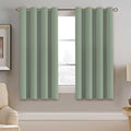 H.VERSAILTEX Blackout Curtain for Living Room Thermal Insulated Window Treatment Curtain 54 inch Length Energy Saving Solid Grommet Top Blackout Drape, One Panel, Sea Grass, 52" W x 54" L