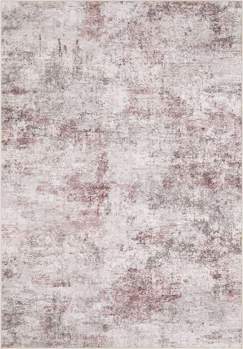 UERMEI 8x10 Area Rug Living Room Rugs - Washable Neutral Modern Abstract Soft Thin Large Rug Indoor Floor No Slip Rug Carpet for Bedroom Under Dining Table Home Office Decor - Pink