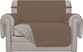 Easy-Going Oversized Chair Sofa Slipcover Reversible Sofa Cover Water Resistant Couch Cover Furniture Protector Cover with Elastic Straps for Pets Dog (Oversized Chair, Brown/Beige)