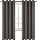 BGment Blackout Curtains for Bedroom - Grommet Thermal Insulated Room Darkening Curtains for Living Room, Set of 2 Panels (52 x 72 Inch, Grey)