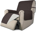 Easy-Going Recliner Chair Slipcover Reversible Sofa Cover Water Resistant Couch Cover Furniture Protector with Elastic Straps for Pets Dog (Recliner 22 inch, Chocolate/Ivory)
