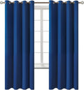 BGment Blackout Curtains for Bedroom - Grommet Thermal Insulated Room Darkening Curtains for Living Room, 52 x 72 Inch, 2 Panels, Royal Blue