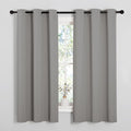 NICETOWN Blackout Curtains 63 inches Long, Thermal Insulated Solid Grommet Top Blackout Curtains/Drapes for Office (Sand Color, 1 Pair, 42 x 63 inches)