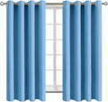BGment Room Darkening Curtains 63 Inches Long - Grommet Thermal Insulated Drapes Window Treatment Curtains for Bedroom, 2 Panels, 52 x 63 Inch, Sky Blue