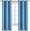 BGment Room Darkening Curtains 63 Inches Long - Grommet Thermal Insulated Drapes Window Treatment Curtains for Bedroom, 2 Panels, 42 x 63 Inch, Sky Blue