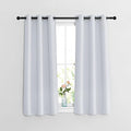 NICETOWN Room Darkening Curtain Panels - Window Treatment Thermal Insulated Grommet Window Treatments for Bedroom/Nursery (2 Panels, W37 x L54, Greyish White)