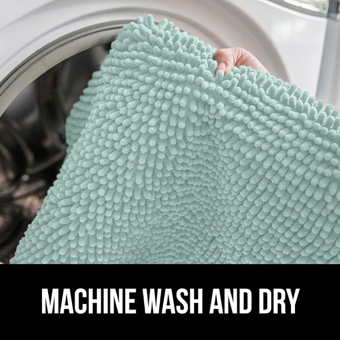 GORILLA GRIP Bath Rug Mat 48x24, Soft Absorbent Chenille, Quick Dry Microfiber - Image 7