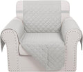 Recliner Chair Covers Reversible Sofa Cover Couch Cover for Pets Lazy Boy Furniture Protector(23''Chair,Light Grey/Light Grey)